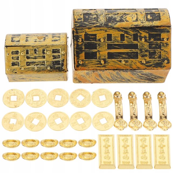 Dekorative Miniaturen Goldbarren 30 Stück kreative und realistische Accessoires