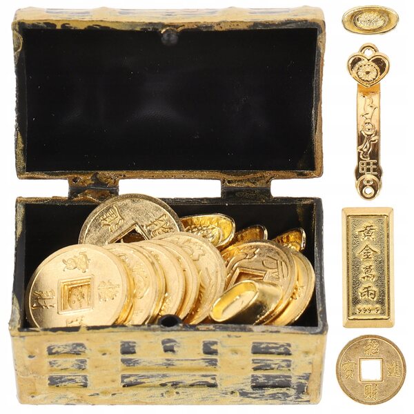 Dekorative Miniaturen Goldbarren 30 Stück kreative und realistische Accessoires
