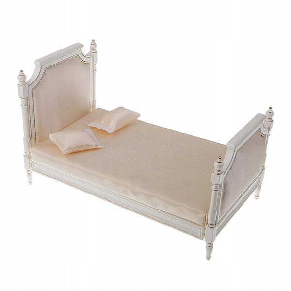 Miniatura Letto Doppio Bianco 1:6 per Bambole Blythe, Licca, Pullip
