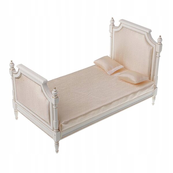 Miniatura Letto Doppio Bianco 1:6 per Bambole Blythe, Licca, Pullip