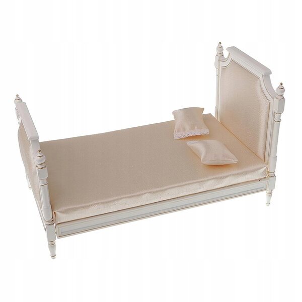 Miniatura Letto Doppio Bianco 1:6 per Bambole Blythe, Licca, Pullip