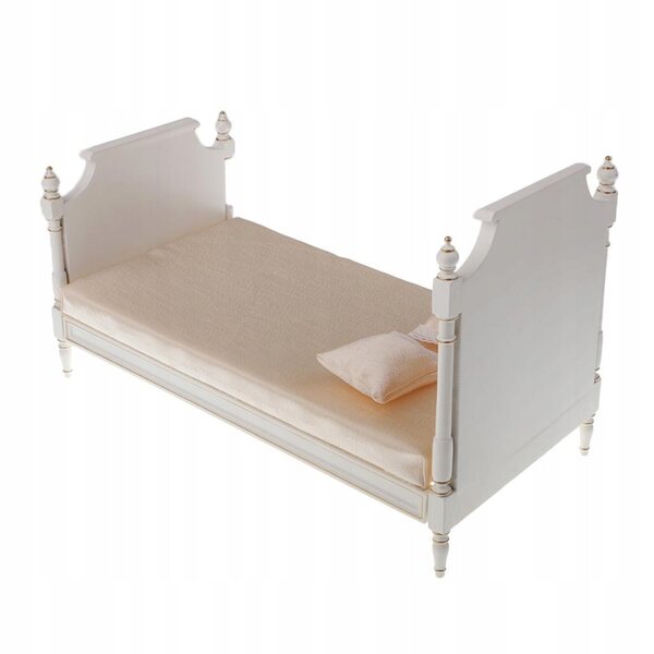 Miniatura Letto Doppio Bianco 1:6 per Bambole Blythe, Licca, Pullip