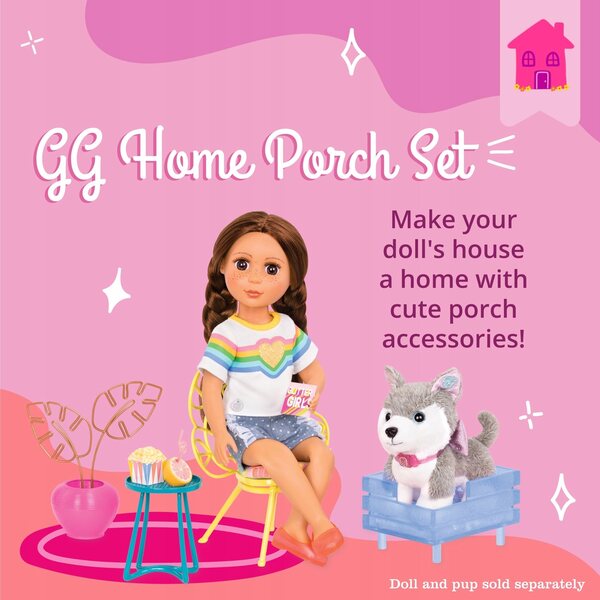 Glitter Girls Glitzer-Möbelset für 35-cm-Puppenhaus