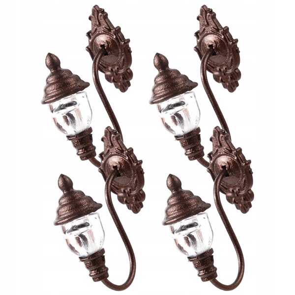 Mini Lampade LED Vintage per Casa delle Bambole, Lampioni Decorativi Luminosi