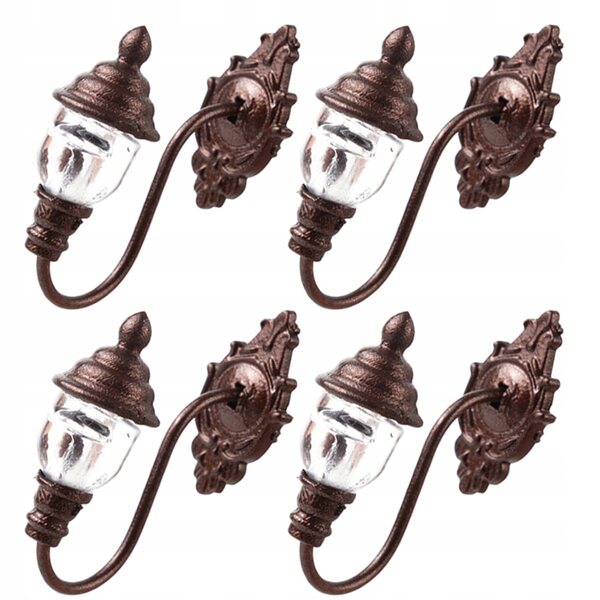 Mini Lampade LED Vintage per Casa delle Bambole, Lampioni Decorativi Luminosi
