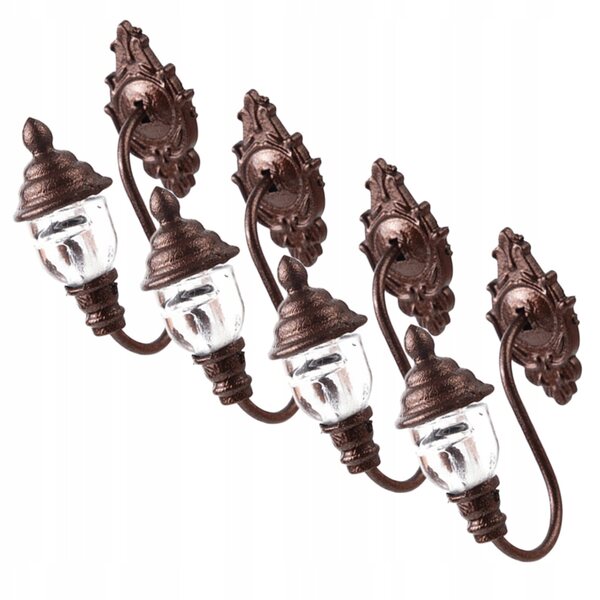 Mini Lampade LED Vintage per Casa delle Bambole, Lampioni Decorativi Luminosi