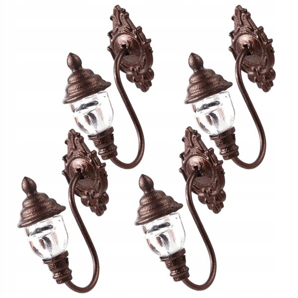 Mini Lampade LED Vintage per Casa delle Bambole, Lampioni Decorativi Luminosi
