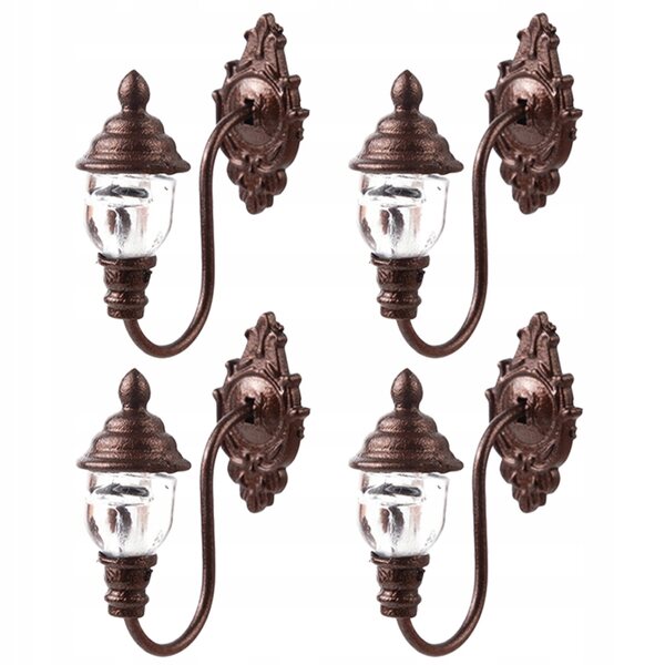 Mini Lampade LED Vintage per Casa delle Bambole, Lampioni Decorativi Luminosi