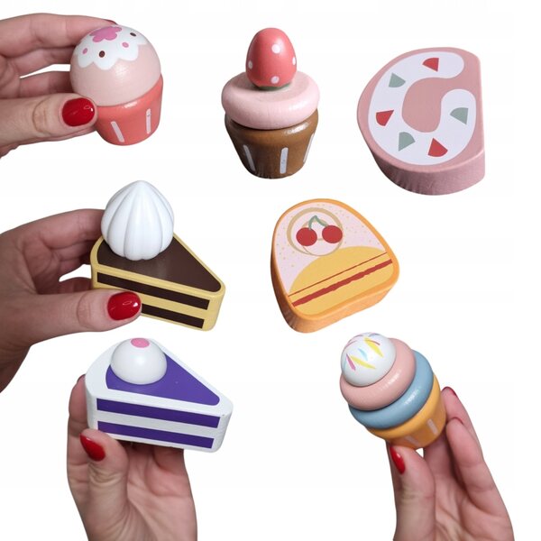 Holzküchenset für Kinder Set Cukiernika Lernspiel 3+