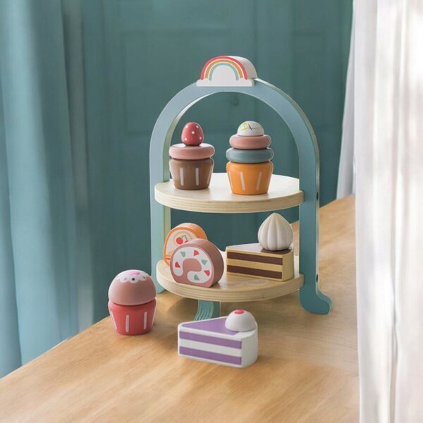 Holzküchenset für Kinder Set Cukiernika Lernspiel 3+