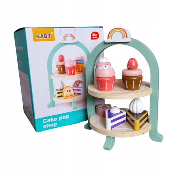 Holzküchenset für Kinder Set Cukiernika Lernspiel 3+