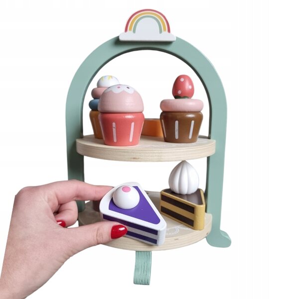Holzküchenset für Kinder Set Cukiernika Lernspiel 3+