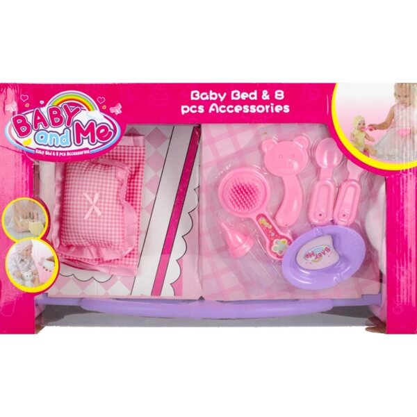 Mega kreatives Puppenbett mit Zubehör, Lernspiel für Kinder ab 3 Jahren