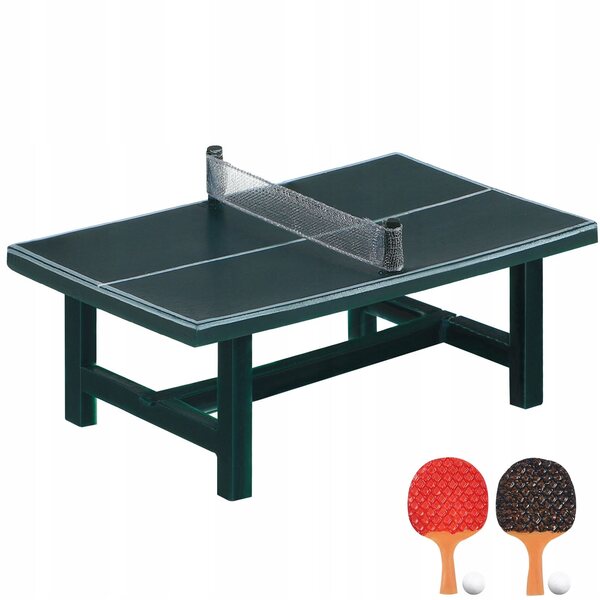Mini-dekorative Tischtennisplatte aus Kunstharz für Zuhause und Miniaturen
