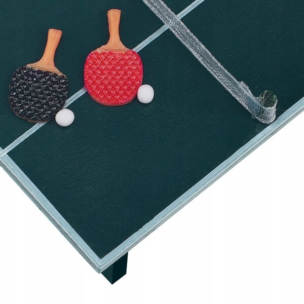 Mini-dekorative Tischtennisplatte aus Kunstharz für Zuhause und Miniaturen