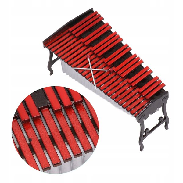 Mini Marimba in Legno per Casa delle Bambole - Strumento Musicale Realistico