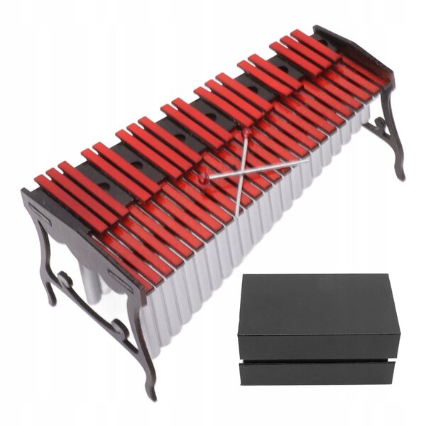 Mini Marimba in Legno per Casa delle Bambole - Strumento Musicale Realistico
