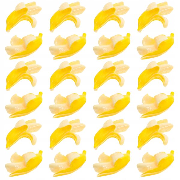 100 realistische Mini-Harzbananen für Dekorationen und Modellierung