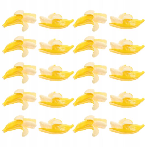 100 realistische Mini-Harzbananen für Dekorationen und Modellierung