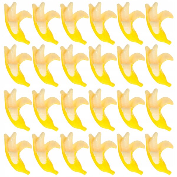 100 realistische Mini-Harzbananen für Dekorationen und Modellierung