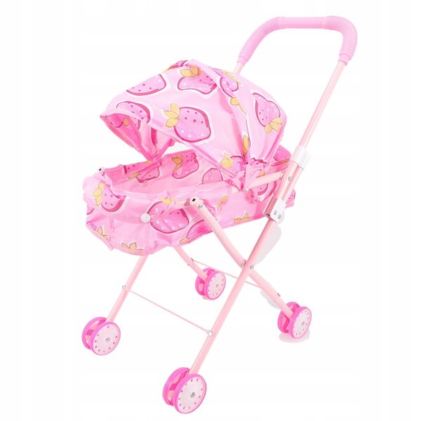 Pratico passeggino giocattolo rosa per bambole, regalo ideale per bambini