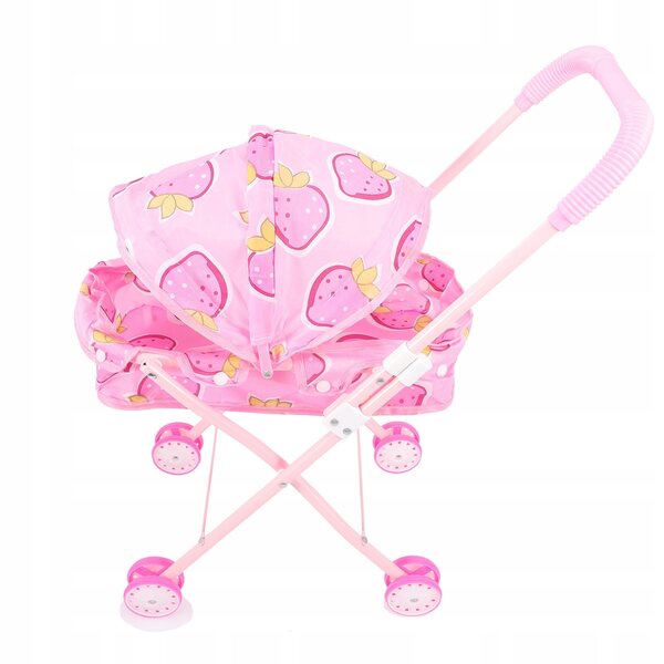 Pratico passeggino giocattolo rosa per bambole, regalo ideale per bambini
