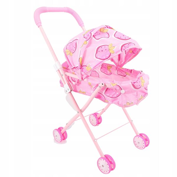 Pratico passeggino giocattolo rosa per bambole, regalo ideale per bambini