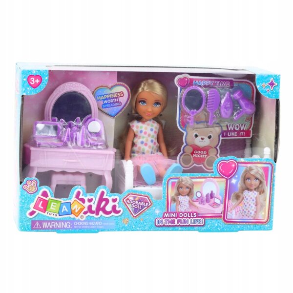 Mini Lalecca Anlily con Toeletta, Lettino e Accessori per Bambine da 3+