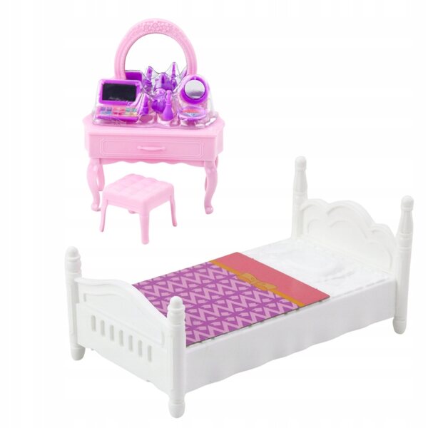 Mini Lalecca Anlily con Toeletta, Lettino e Accessori per Bambine da 3+