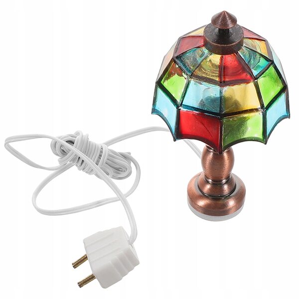 Lampada da Scrivania Miniatura 1:12 per Casa delle Bambole, Stile Vintage e LED
