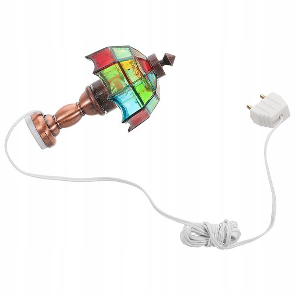 Lampada da Scrivania Miniatura 1:12 per Casa delle Bambole, Stile Vintage e LED