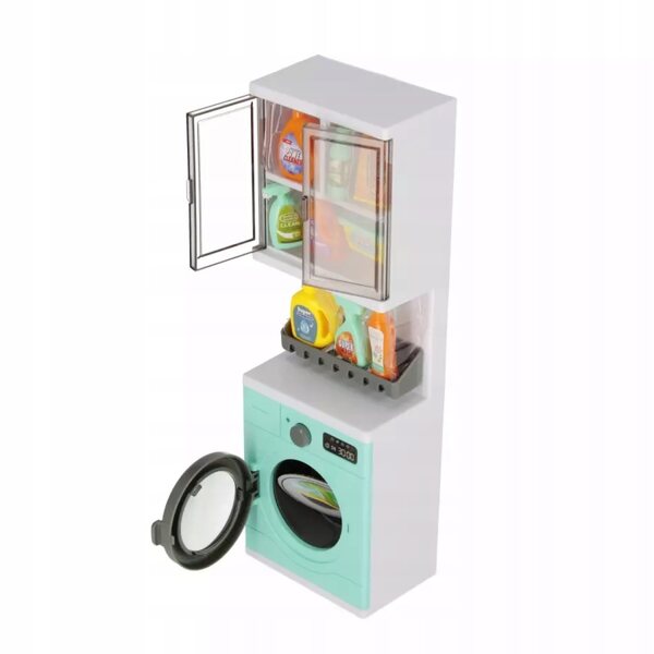 Badezimmermöbel-Set für Puppen mit Waschmaschine und Mega Creative 3+ Zubehör