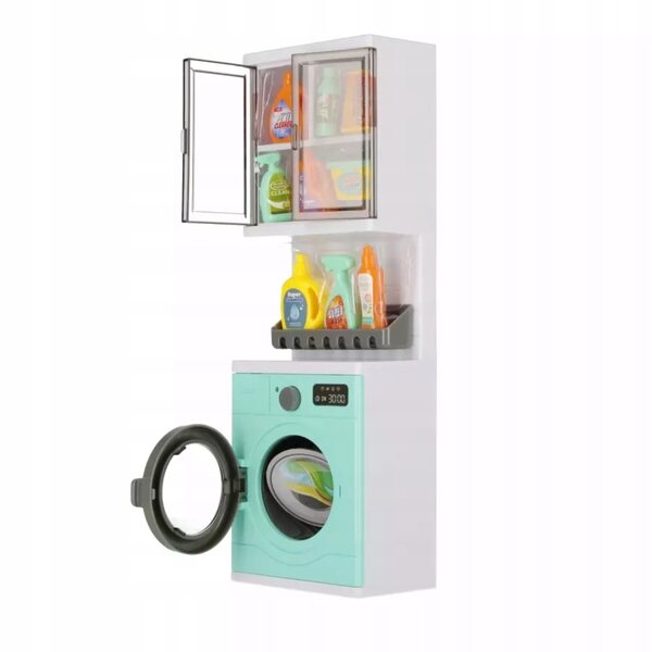Badezimmermöbel-Set für Puppen mit Waschmaschine und Mega Creative 3+ Zubehör