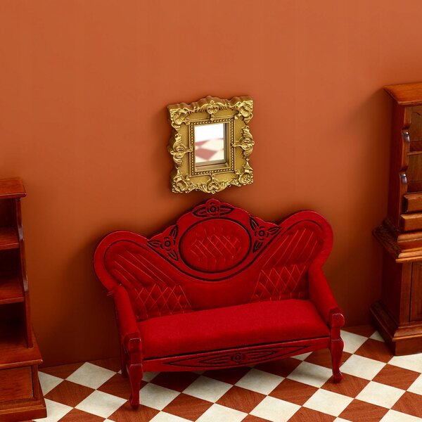 Set 3 Mini Specchi Decorativi in Resina per Case delle Bambole e Miniatura