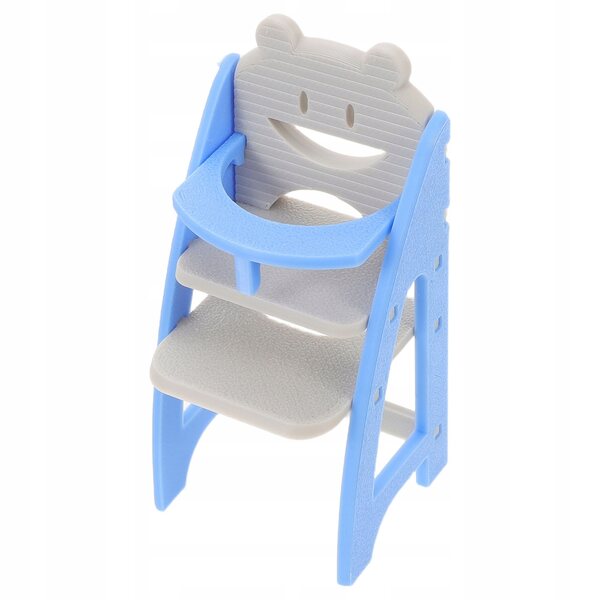 Blauer Mini-Stuhl für Puppen – realistischer Futterstuhl 8,5 cm
