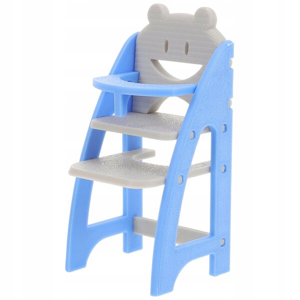 Blauer Mini-Stuhl für Puppen – realistischer Futterstuhl 8,5 cm