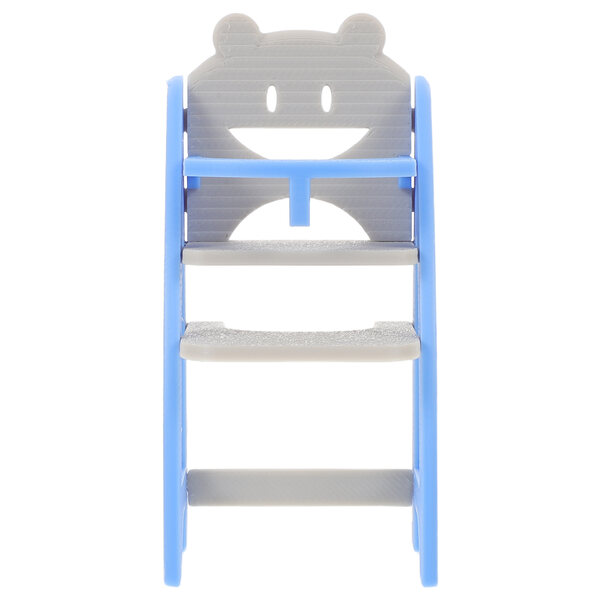 Blauer Mini-Stuhl für Puppen – realistischer Futterstuhl 8,5 cm