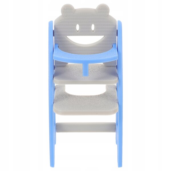 Blauer Mini-Stuhl für Puppen – realistischer Futterstuhl 8,5 cm