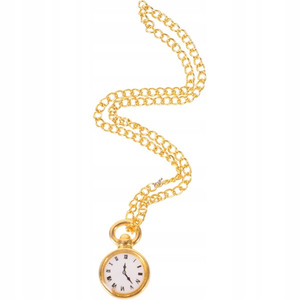 Mini orologio da tasca vintage in metallo per case delle bambole, colore oro