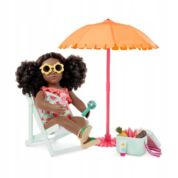 Strandspielzubehör-Set Our Generation Sunny & Cool Patio-Set 17-teilig