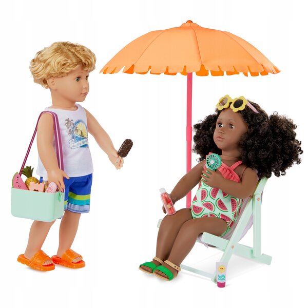 Strandspielzubehör-Set Our Generation Sunny & Cool Patio-Set 17-teilig