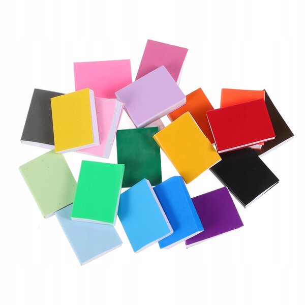 40 Miniatur-Farbbücher, sicher für Puppenhäuser 1:12