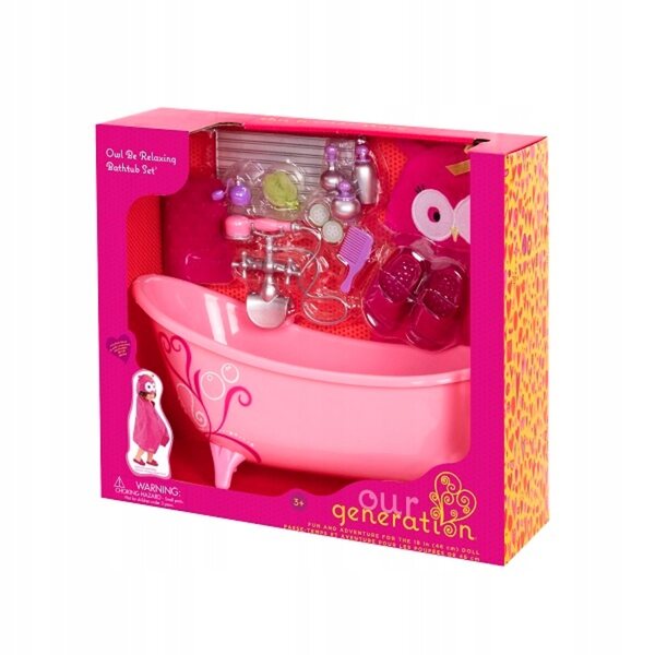 Our Generation Badewannen-Set mit Zubehör für 46-cm-Puppen