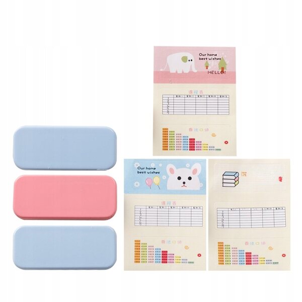 Set 3 Mini Astucci Colorati per Casa delle Bambole, Materiale Resistente