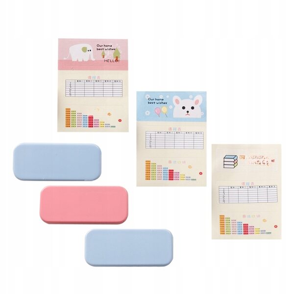 Set 3 Mini Astucci Colorati per Casa delle Bambole, Materiale Resistente