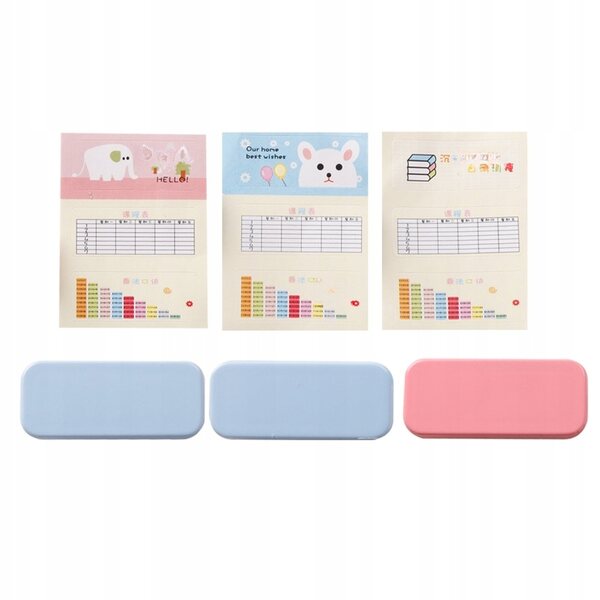 Set 3 Mini Astucci Colorati per Casa delle Bambole, Materiale Resistente