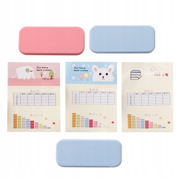 Set 3 Mini Astucci Colorati per Casa delle Bambole, Materiale Resistente