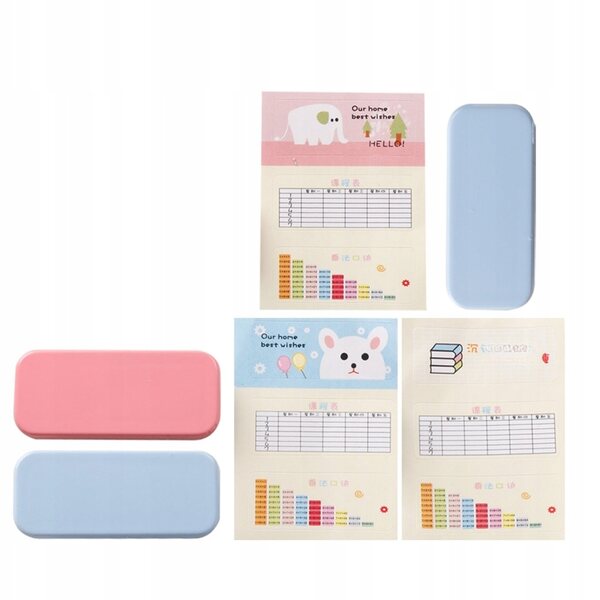 Set 3 Mini Astucci Colorati per Casa delle Bambole, Materiale Resistente