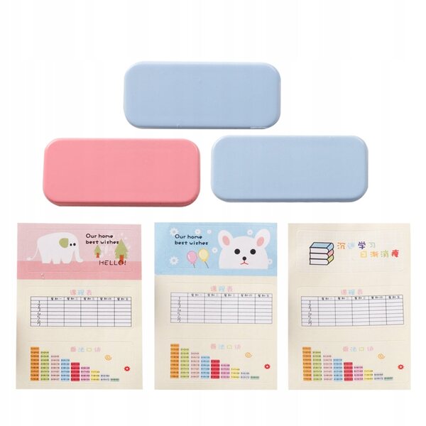 Set 3 Mini Astucci Colorati per Casa delle Bambole, Materiale Resistente