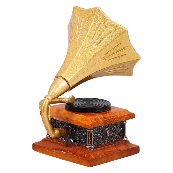 Mini Gramofono Vintage per Casa delle Bambole - Decorazione Miniatura Multicolore